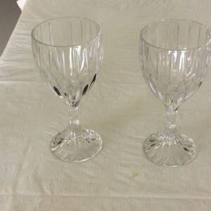Mikasa Crystal Goblet Glasses Set